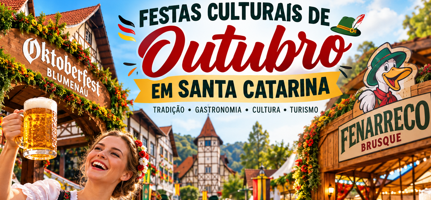 Festas culturais de outubro em Santa Catarina: conheça as tradições que encantam os visitantes